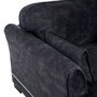 Sofá Chaise Longue Gris Oscuro Tejido 114 X 155 X 92 cm