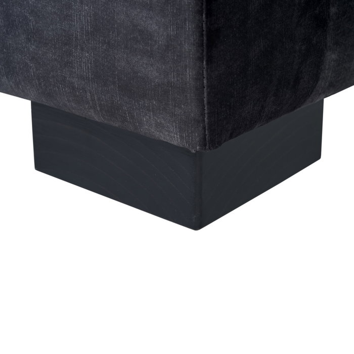 Sofá Chaise Longue Gris Oscuro Tejido 114 X 155 X 92 cm