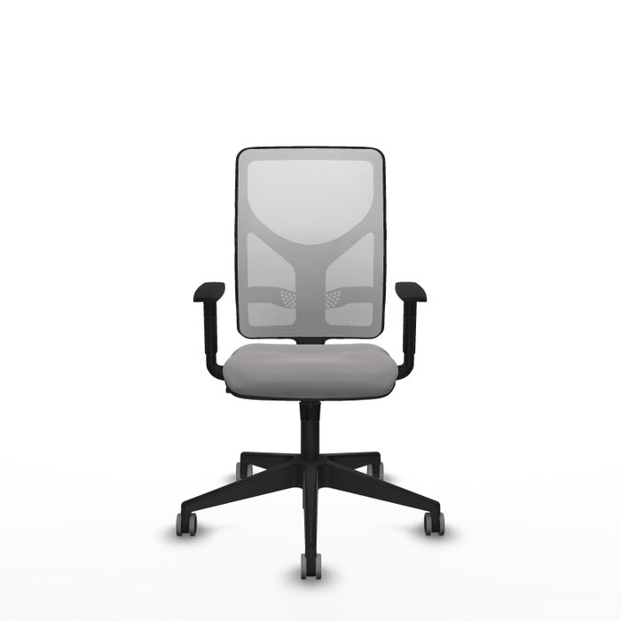 PIQUERAS Y CRESPO Silla de oficina Motilla con mecanismo Sincro Gris y Blanco