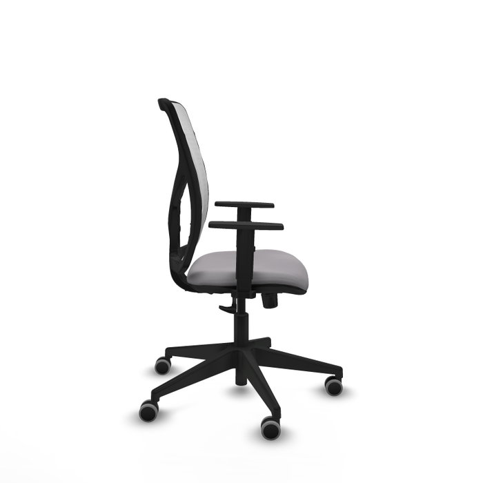 PIQUERAS Y CRESPO Silla de oficina Motilla con mecanismo Sincro Gris y Blanco