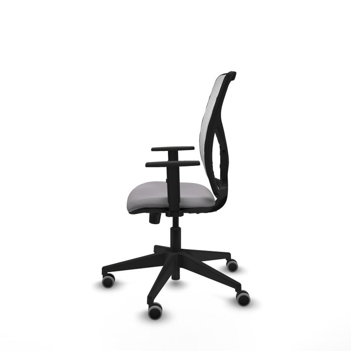 PIQUERAS Y CRESPO Silla de oficina Motilla con mecanismo Sincro Gris y Blanco