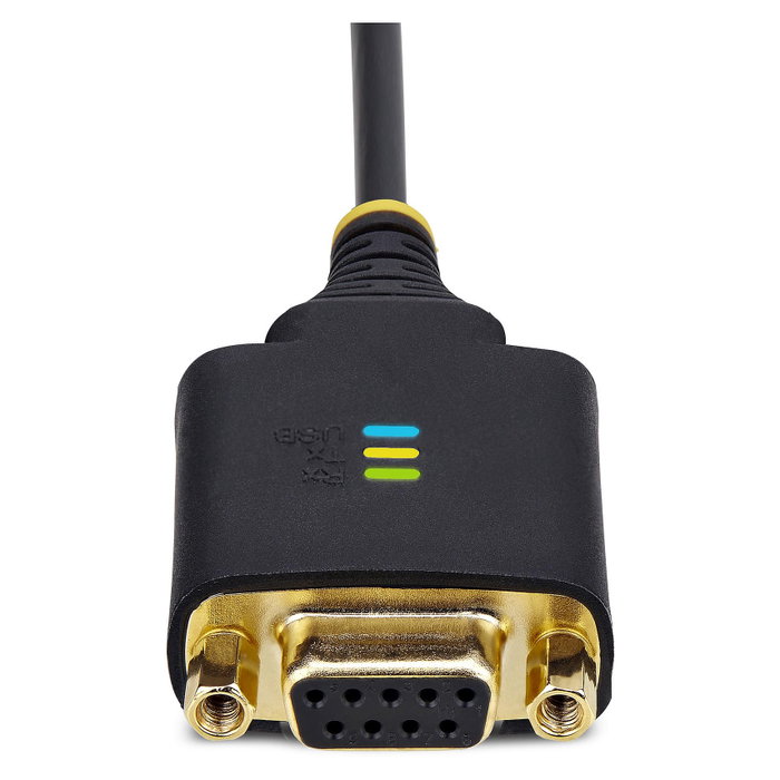 StarTech.com Adaptador USB a RS-232 DB-9 Hembra con Módem Nulo y Chipset FTDI, 30cm