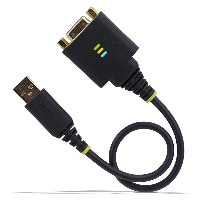 StarTech.com Adaptador USB a RS-232 DB-9 Hembra con Módem Nulo y Chipset FTDI, 30cm