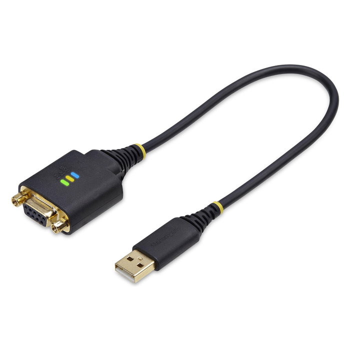 StarTech.com Adaptador USB a RS-232 DB-9 Hembra con Módem Nulo y Chipset FTDI, 30cm