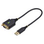 StarTech.com Adaptador USB a RS-232 DB-9 Hembra con Módem Nulo y Chipset FTDI, 30cm