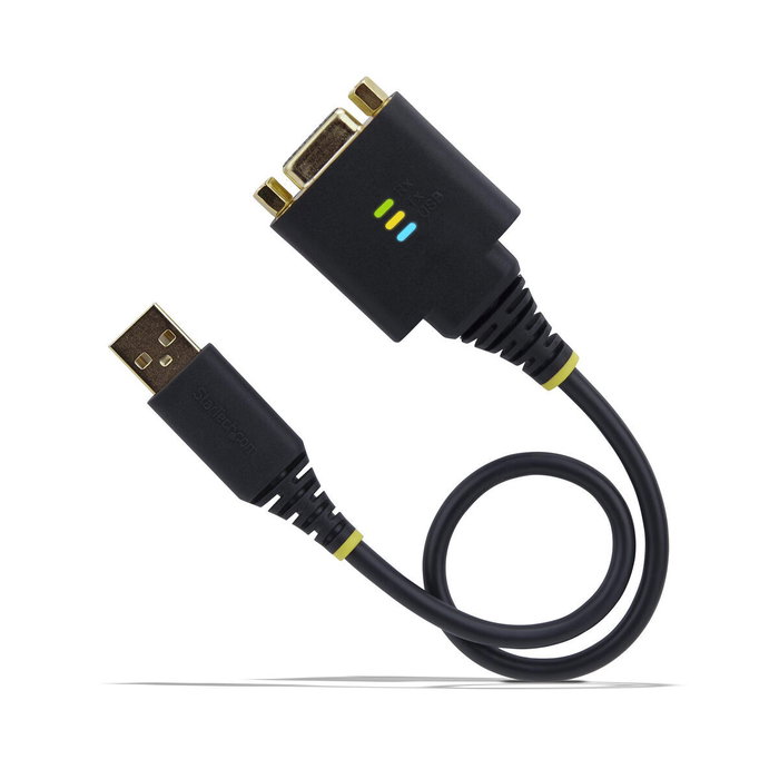 StarTech.com Adaptador USB a RS-232 DB-9 Hembra con Módem Nulo y Chipset FTDI, 30cm
