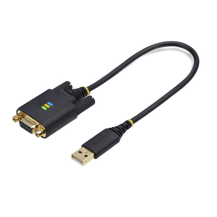 StarTech.com Adaptador USB a RS-232 DB-9 Hembra con Módem Nulo y Chipset FTDI, 30cm