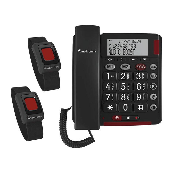 amplicomms BigTel 50 Alarm Plus Duo Gris Oscuro