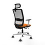 PIQUERAS Y CRESPO Silla de oficina Haches Naranja y Blanco