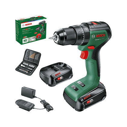 Bosch UniversalImpact 18V-60 Taladro Percutor Inalámbrico con 2 Baterías de 2.0 Ah