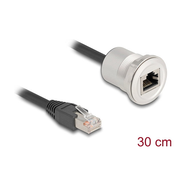 DeLOCK 88187 Cable de red Cat5e STP con toma RJ45 y latiguillo de 30 cm