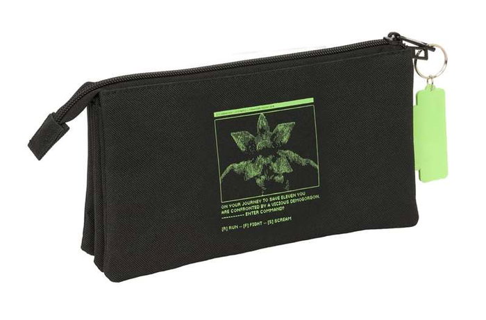 Safta Portatodo Triple Stranger Things 22x12x3cm Safta Portatodo Triple Stranger Things 22x12x3cm