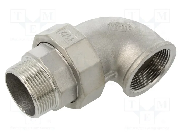 GEBO Conector Codo de 90° Acero Inoxidable 1.4408 G 1 1/2