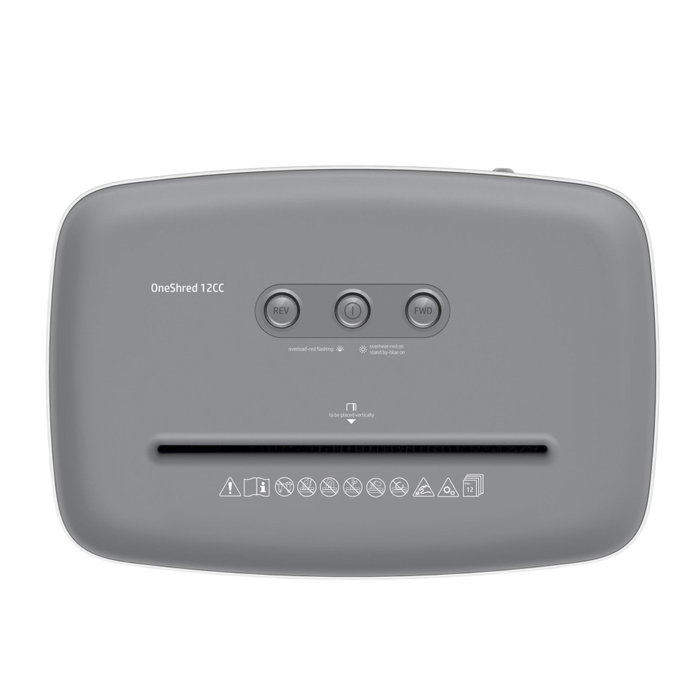 HP OneShred 12CC Blanco, 12 hojas, Nivel P-4