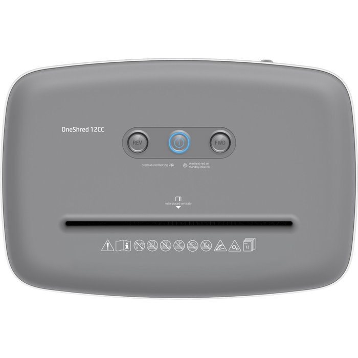 HP OneShred 12CC Blanco, 12 hojas, Nivel P-4