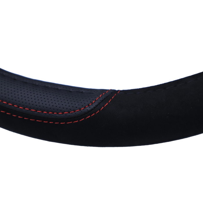 Momo Funda de Volante Comfort Microfibra Negro-Rojo 38-39cm Momo Funda de Volante Comfort Microfibra Negro-Rojo 38-39cm