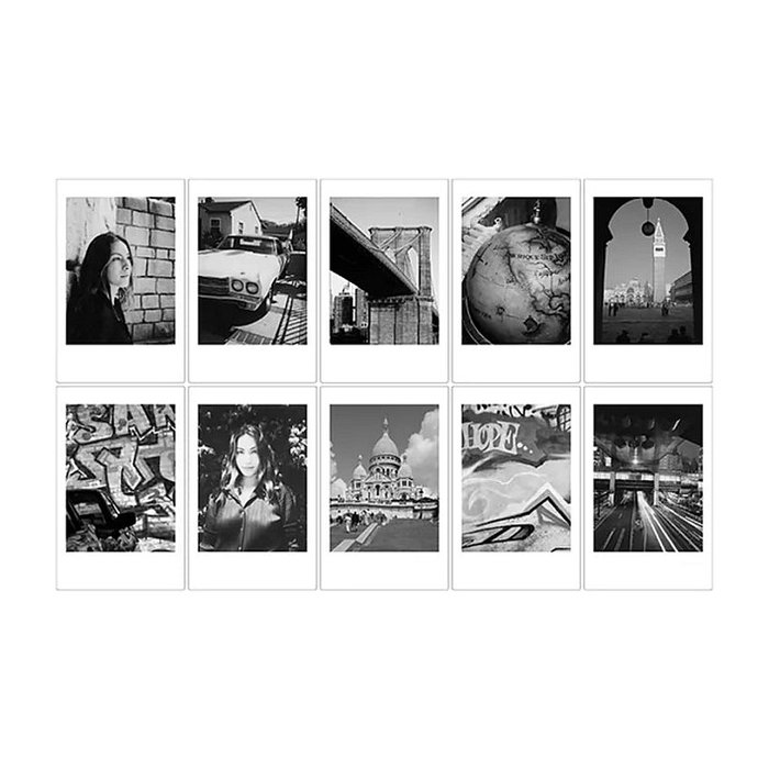 Fujifilm Instax Mini Monochrome Film Blanco ISO 800 (10 unidades)