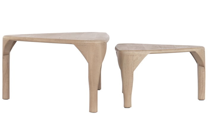 DKD Home Decor Mesa Centro Mango Natural 60 x 37 x 110 cm Set de 2 DKD Home Decor Mesa Centro Mango Natural 60 x 37 x 110 cm Set de 2