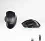 Tooq Ratón Inalámbrico Ergonómico 1600 DPI, 6 botones, Negro