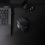 Tooq Ratón Inalámbrico Ergonómico 1600 DPI, 6 botones, Negro