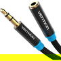 Vention VAB-B06-B200-M Cable Estéreo Jack 3.5 Macho a Hembra 2m Negro