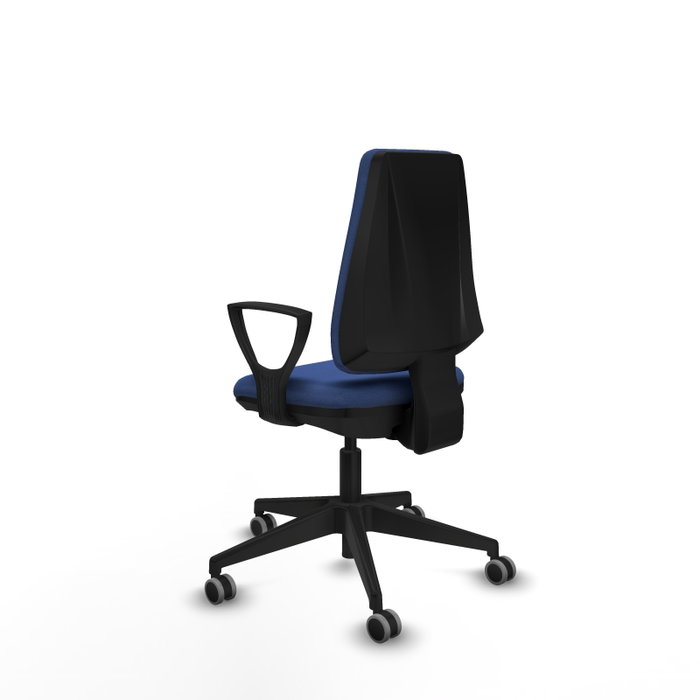 PIQUERAS Y CRESPO Silla de oficina Elche Azul marino con brazos fijos PIQUERAS Y CRESPO Silla de oficina Elche Azul marino con brazos fijos