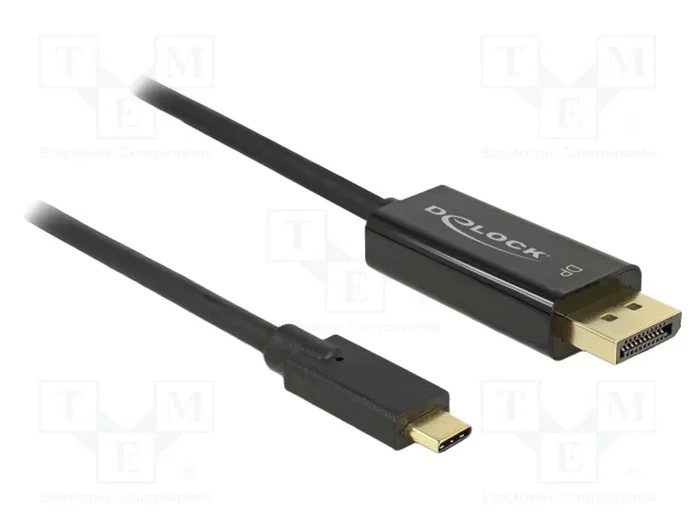 DeLOCK Cable Adaptador USB Tipo C a DisplayPort 4K 60 Hz 3 m Negro DeLOCK Cable Adaptador USB Tipo C a DisplayPort 4K 60 Hz 3 m Negro