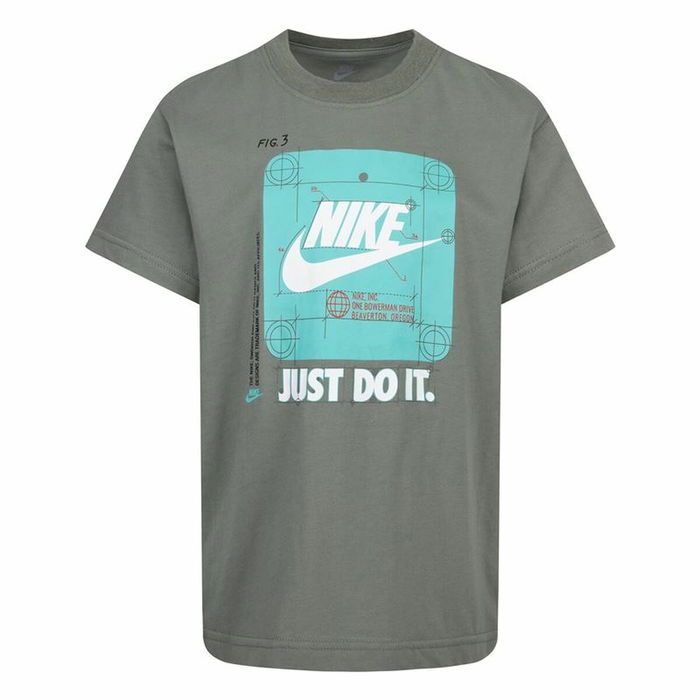 Camiseta de Manga Corta Infantil Nike Future Utility Ss Gris oscuro Camiseta de Manga Corta Infantil Nike Future Utility Ss Gris oscuro