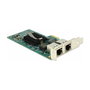 DeLOCK Tarjeta de Red Gigabit LAN PCI Express x1, 2 Puertos RJ45, Controlador Intel 82576, 10/100/1000 Mbit/s, Referencia 89944, para Windows y Linux