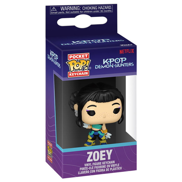 FUNKO Llavero Pocket POP KPop Demon Hunters Zoey FUNKO Llavero Pocket POP KPop Demon Hunters Zoey