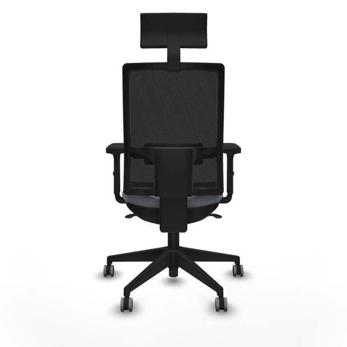 PIQUERAS Y CRESPO Silla de oficina Horna con mecanismo Sincro, Gris y Negro