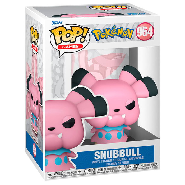 Funko Figura POP Pokemon Snubbull Vinilo 9cm Caja Regalo
