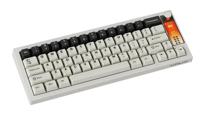 Krux Klawiatura gamingowa Krux Drox mecánica inalámbrica Retro RGB layout Polaco