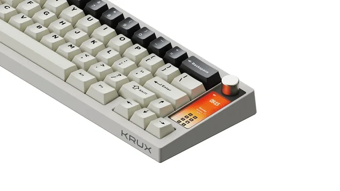 Krux Klawiatura gamingowa Krux Drox mecánica inalámbrica Retro RGB layout Polaco