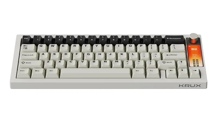 Krux Klawiatura gamingowa Krux Drox mecánica inalámbrica Retro RGB layout Polaco