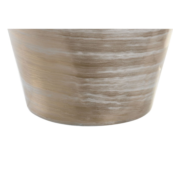 DKD Home Decor Jarrón de Cristal y Aluminio Multicolor ESRAL
