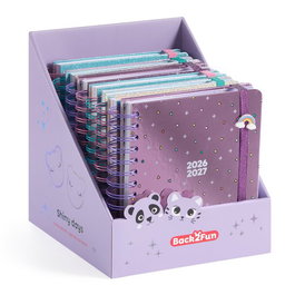 Agenda Escolar (2026-27) Miquelrius Back2Fun Wire-O Tapa Extra Con Goma 155X180 D/P Surtido Expositor De 9