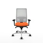 PIQUERAS Y CRESPO Silla de oficina Horna Naranja y Blanco