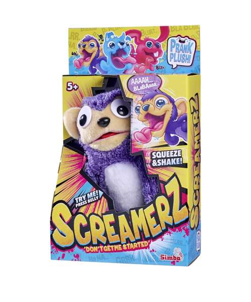 Smoby Screamerz Peluche Interactivo Mono 28 cm Ruidos al Agitar o Pulsar el Botón Smoby Screamerz Peluche Interactivo Mono 28 cm Ruidos al Agitar o Pulsar el Botón