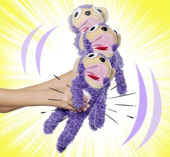 Smoby Screamerz Peluche Interactivo Mono 28 cm Ruidos al Agitar o Pulsar el Botón Smoby Screamerz Peluche Interactivo Mono 28 cm Ruidos al Agitar o Pulsar el Botón