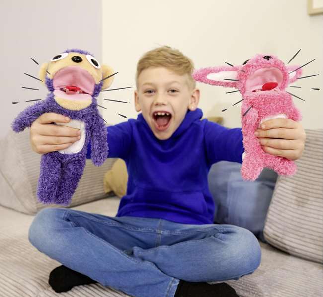 Smoby Screamerz Peluche Interactivo Mono 28 cm Ruidos al Agitar o Pulsar el Botón Smoby Screamerz Peluche Interactivo Mono 28 cm Ruidos al Agitar o Pulsar el Botón