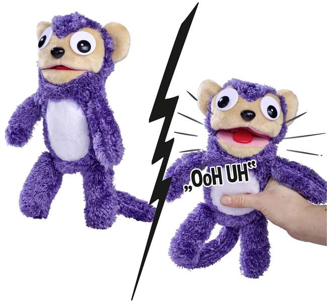 Smoby Screamerz Peluche Interactivo Mono 28 cm Ruidos al Agitar o Pulsar el Botón Smoby Screamerz Peluche Interactivo Mono 28 cm Ruidos al Agitar o Pulsar el Botón