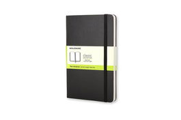 Moleskine Libreta Clásica Tapa Dura Negra QP012 A6 Lisa 9x14cm 192 Hojas