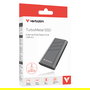 Verbatim SSD Externo TurboMetal USB4.0 2TB, USB-C Gen 2x2, Velocidad Lectura 3700 MB/s, Plata