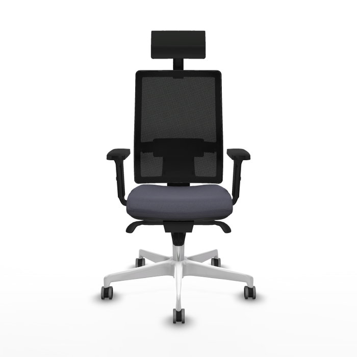 PIQUERAS Y CRESPO Silla de oficina Horna con mecanismo Sincro, Gris oscuro y Negro PIQUERAS Y CRESPO Silla de oficina Horna con mecanismo Sincro, Gris oscuro y Negro