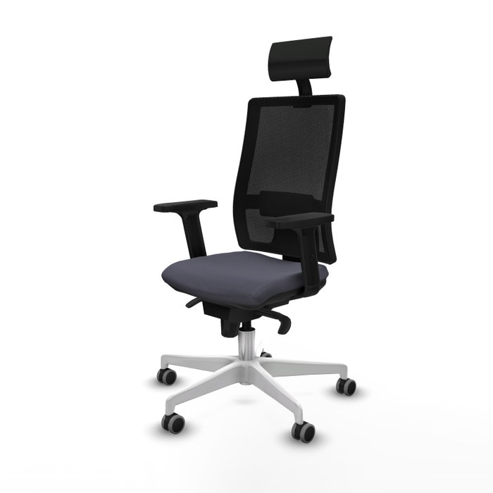 PIQUERAS Y CRESPO Silla de oficina Horna con mecanismo Sincro, Gris oscuro y Negro PIQUERAS Y CRESPO Silla de oficina Horna con mecanismo Sincro, Gris oscuro y Negro