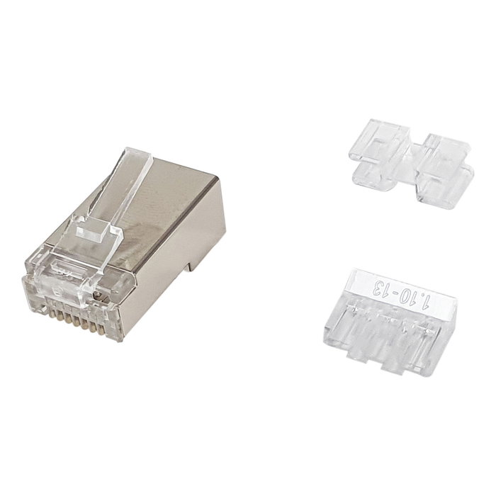 Equip Kit de 100 conectores RJ45 Cat.6A STP 121147 Equip Kit de 100 conectores RJ45 Cat.6A STP 121147