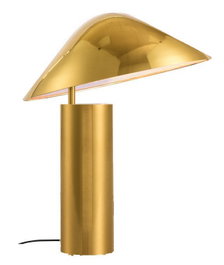 DKD Home Decor Lámpara de Sobremesa Metal Dorado con Sombrero