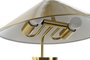 DKD Home Decor Lámpara de Sobremesa Metal Dorado con Sombrero