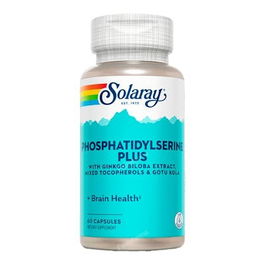 SOLARAY Phosphatidylserine Plus 60 Cápsulas para la Función Cognitiva